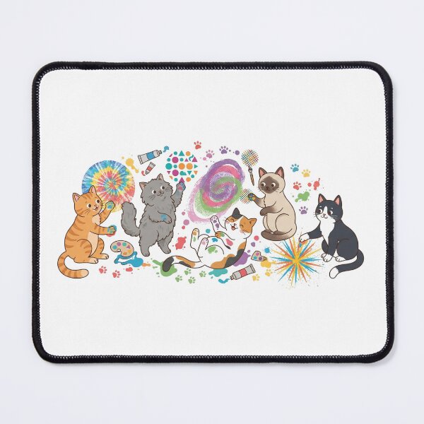 Item preview, Dot Day Cats Artist Painting Watercolor Creative Rainbow Fun designed and sold by Ghostlycats2026.