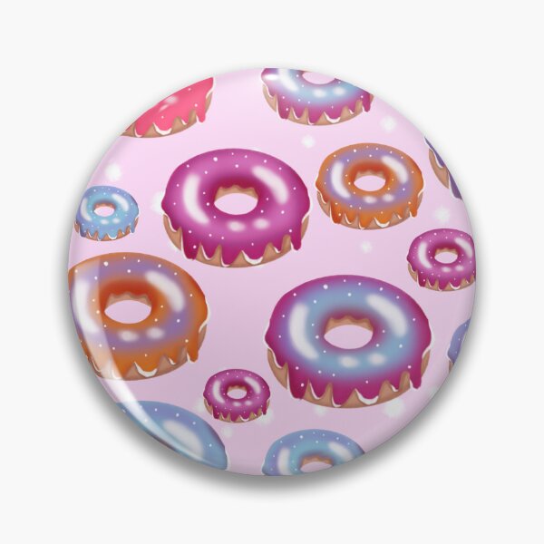 Item preview, Watercolor donut pattern designed and sold by tornasolhaze.