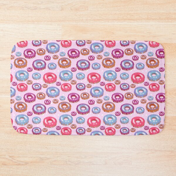 Item preview, Watercolor donut pattern designed and sold by tornasolhaze.