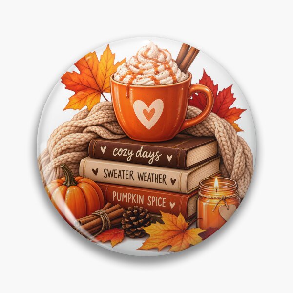 Item preview, Cozy Autumn Pumpkin Spice Reading Vibes designed and sold by TinyWeird.