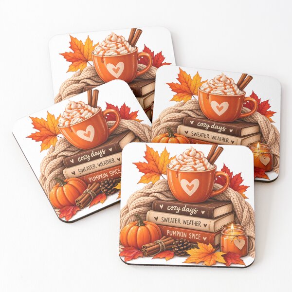 Item preview, Cozy Autumn Pumpkin Spice Reading Vibes designed and sold by TinyWeird.