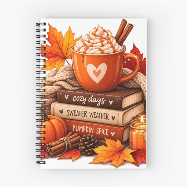 Item preview, Cozy Autumn Pumpkin Spice Reading Vibes designed and sold by TinyWeird.