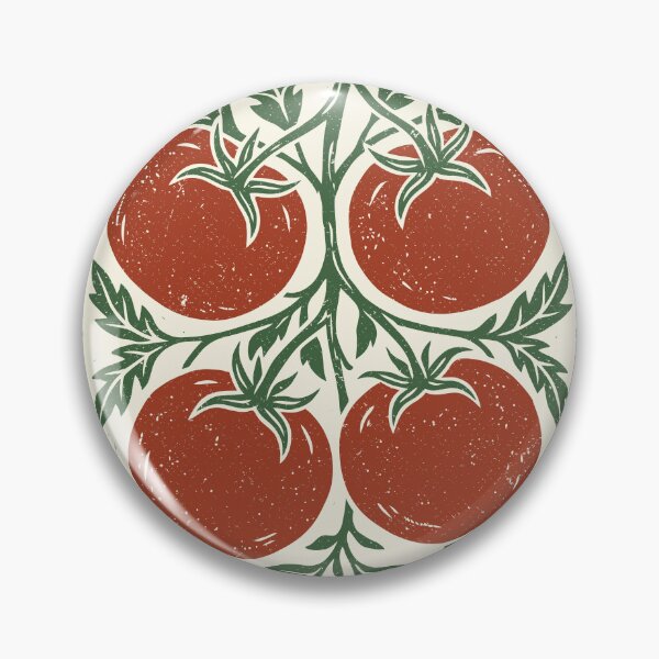 Item preview, Tomatoes Folk Art Scandinavian Garden Vegetable Cottagecore   designed and sold by Y-Vibes.