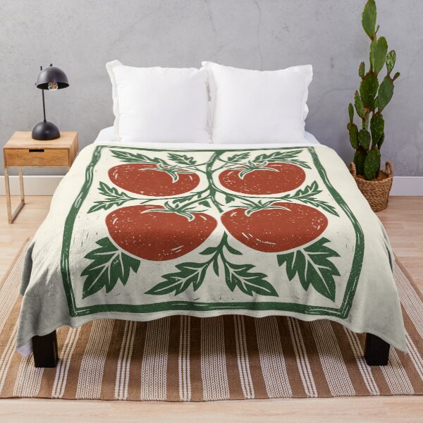 Item preview, Tomatoes Folk Art Scandinavian Garden Vegetable Cottagecore designed and sold by Y-Vibes.