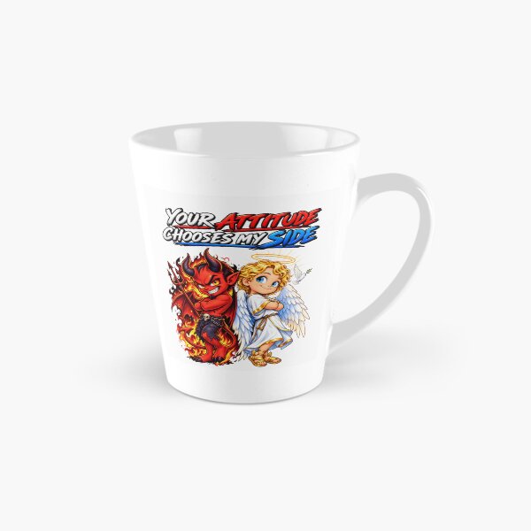 Item preview, Your Attitude Chooses My Side – Angel & Devil designed and sold by ArtSpark Studio.