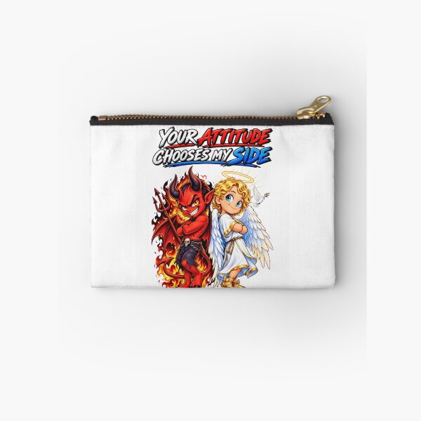 Item preview, Your Attitude Chooses My Side – Angel & Devil designed and sold by ArtSpark Studio.