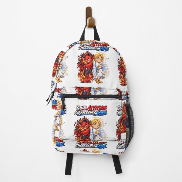 Item preview, Your Attitude Chooses My Side – Angel & Devil designed and sold by ArtSpark Studio.