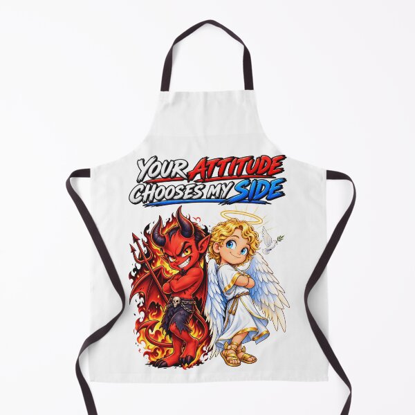 Item preview, Your Attitude Chooses My Side – Angel & Devil designed and sold by ArtSpark Studio.