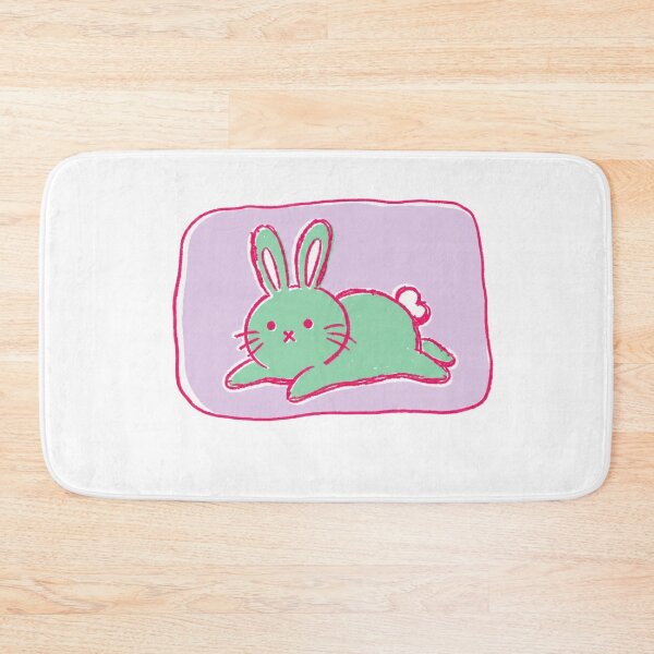 Item preview, Cute Green Bunny Nursery Room Illustration designed and sold by bosamji.
