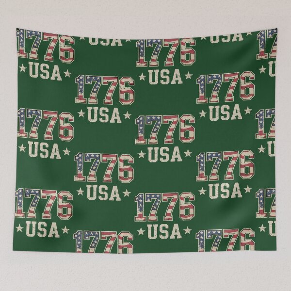 Item preview, 1776 USA American Flag Distressed 543 designed and sold by FlowerRaccoon.