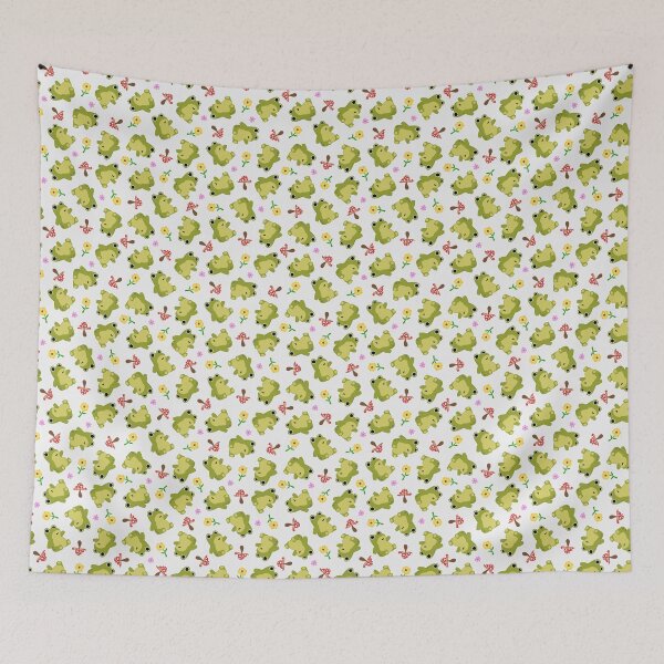 Item preview, Waving Frog Repeating Pattern designed and sold by Reba Lou.