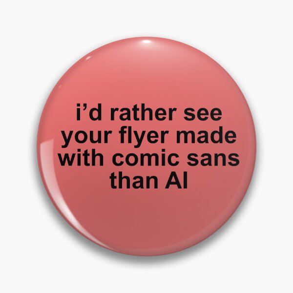 Item preview, no ai flyers designed and sold by sagegreenmoon.