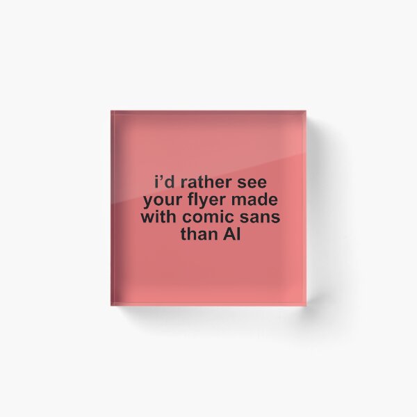 Item preview, no ai flyers designed and sold by sagegreenmoon.