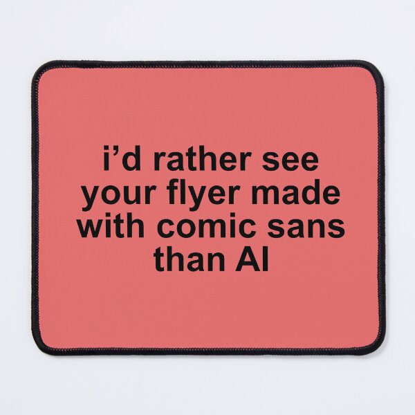 Item preview, no ai flyers designed and sold by sagegreenmoon.