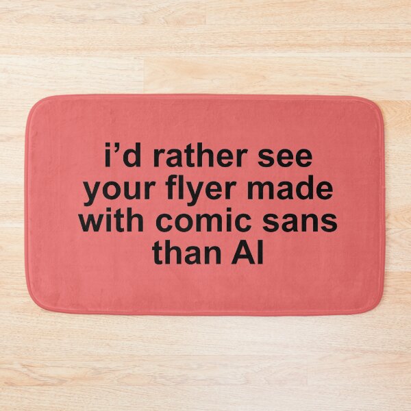 Item preview, no ai flyers designed and sold by sagegreenmoon.