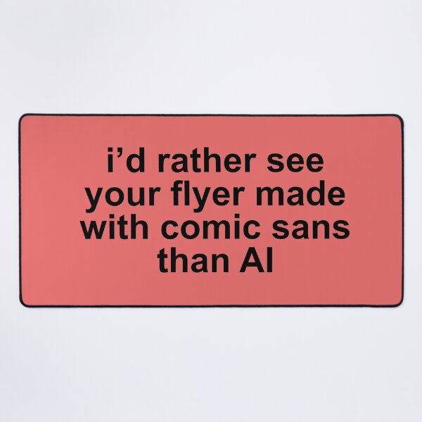Item preview, no ai flyers designed and sold by sagegreenmoon.