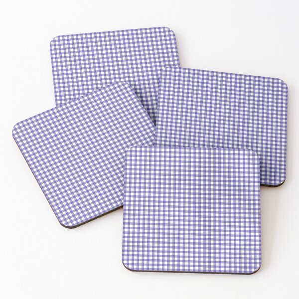 Item preview, Lavender Plaid for Coffee Lovers | Retro Purple Gingham for Room Decor Summer Vibe | Soft Purple Buffalo Plaid for Housewarming | Preppy Lavender Checkered Pattern for Dorm designed and sold by VivaFy.