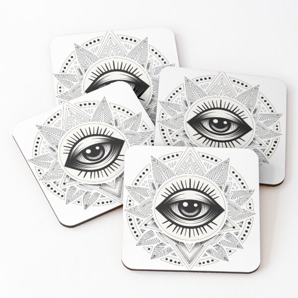 Item preview, Mystical All-Seeing Eye Mandalas Art designed and sold by Feyzbakhshkorea.