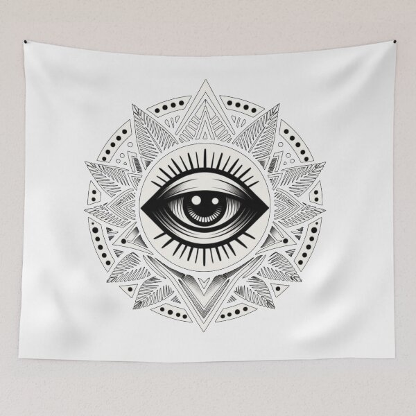 Item preview, Mystical All-Seeing Eye Mandalas Art designed and sold by Feyzbakhshkorea.