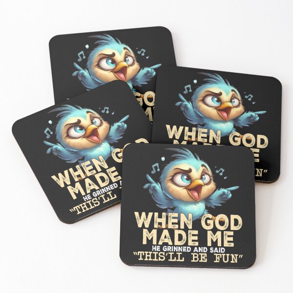 Item preview, When God Made Me He Grinned Funny Bird designed and sold by Szpaku desart .