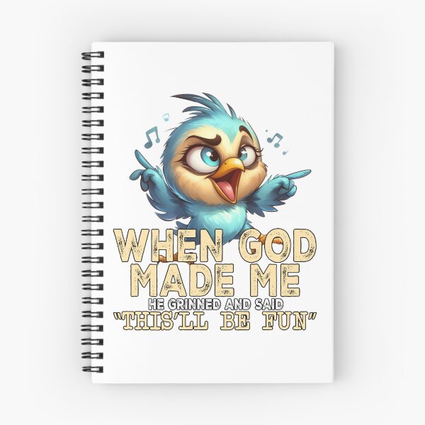 Item preview, When God Made Me He Grinned Funny Bird designed and sold by Szpaku desart .