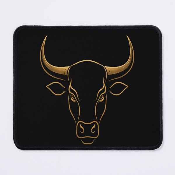 Item preview, Antique Gold Bull Splash - Minimalist Abstract Art designed and sold by PrintGo26.