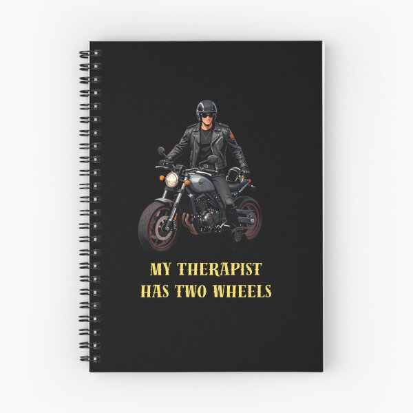 Item preview, My Therapist Has Two Wheels Funny Biker Motorcycle Rider designed and sold by MariaPCMaria.