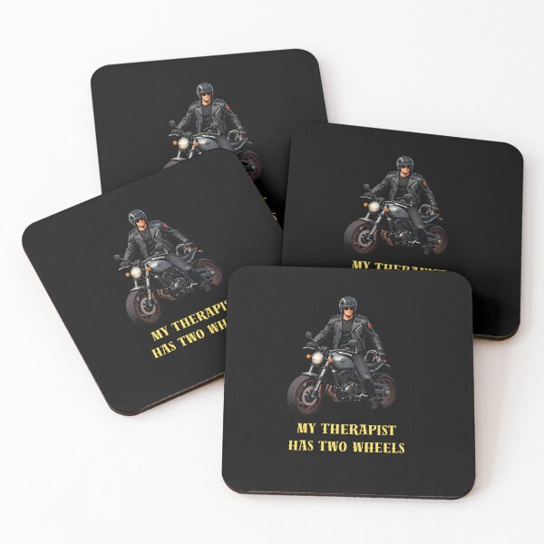 Item preview, My Therapist Has Two Wheels Funny Biker Motorcycle Rider designed and sold by MariaPCMaria.