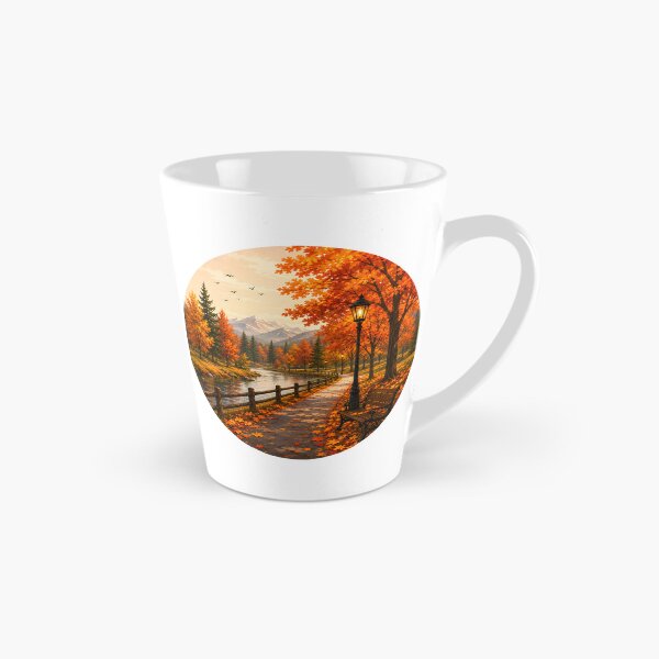 Item preview, Peaceful Autumn Park by the River designed and sold by TinyWeird.