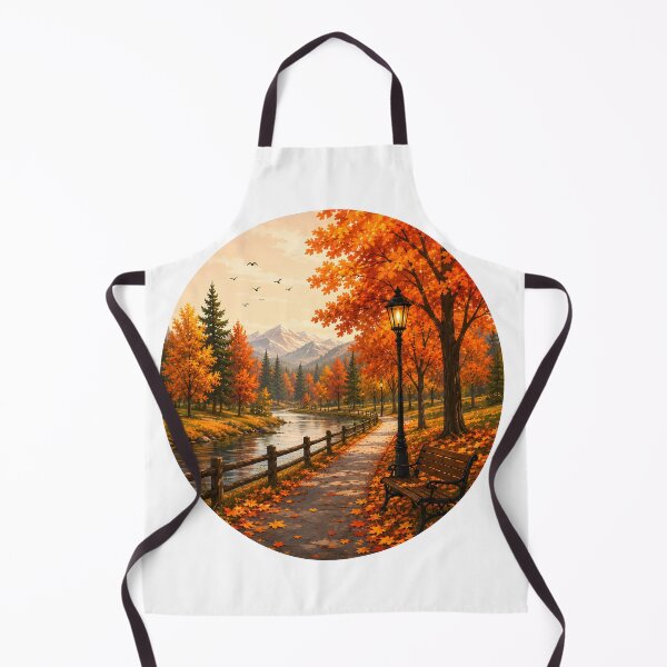 Item preview, Peaceful Autumn Park by the River designed and sold by TinyWeird.