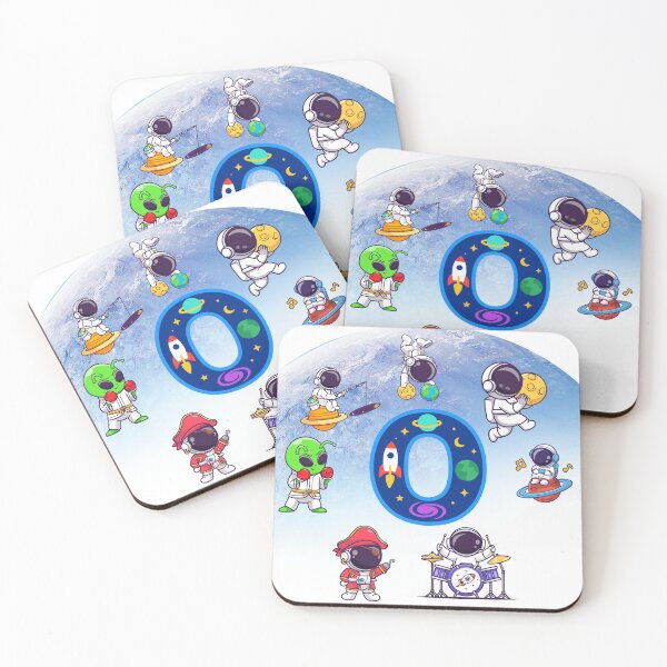 Item preview, Cute Astronaut Space Alphabet Letter O Monogram designed and sold by BoldcreationsM.