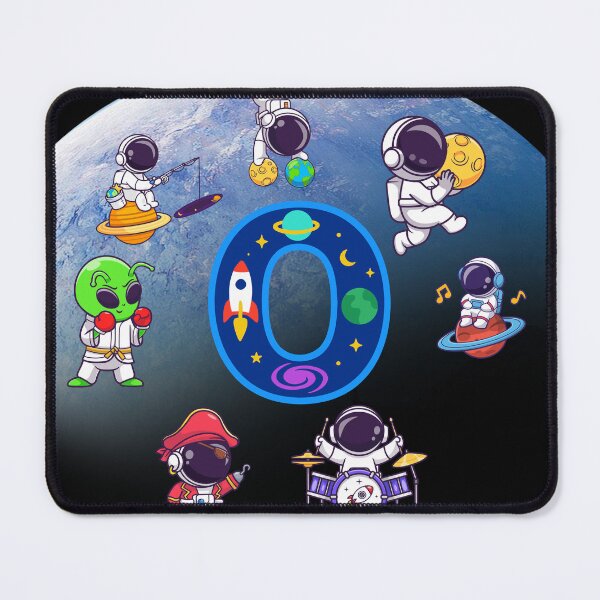 Item preview, Cute Astronaut Space Alphabet Letter O Monogram designed and sold by BoldcreationsM.