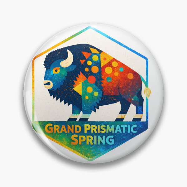Item preview, Grand Prismatic Spring designed and sold by Broken Antler Designs .
