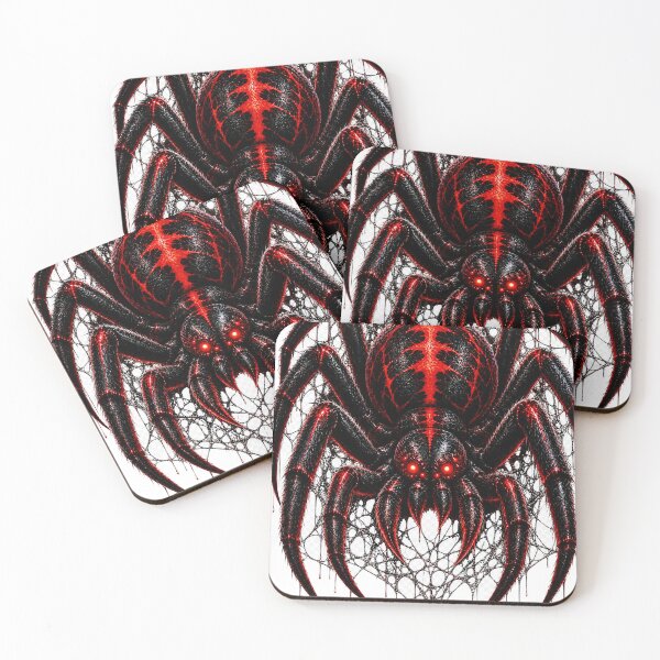 Item preview, Dark Red Gothic Spider Illustratıon designed and sold by TheNightsCrest.