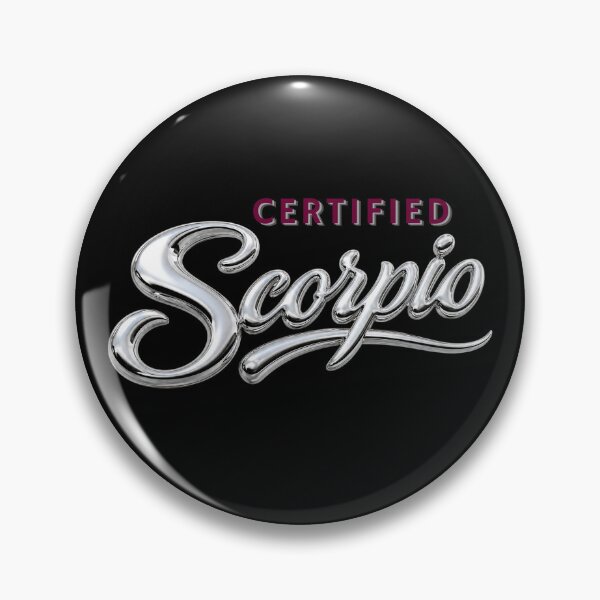 Item preview, Certified Scorpio – Silver Chrome Zodiac Statement designed and sold by ZenWealthDesign.