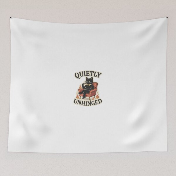 Item preview, Quietly Unhinged CAT designed and sold by GoofyShopp.
