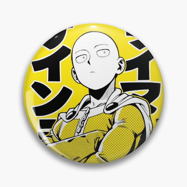 Item preview, Bald Hero Halftone Yellow designed and sold by AnimeArsenalPrints.