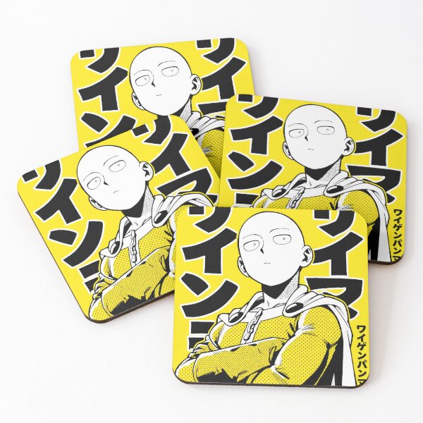 Item preview, Bald Hero Halftone Yellow designed and sold by AnimeArsenalPrints.