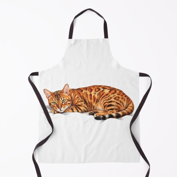 Item preview, water color Bengal cat sticker designed and sold by Stickers void.