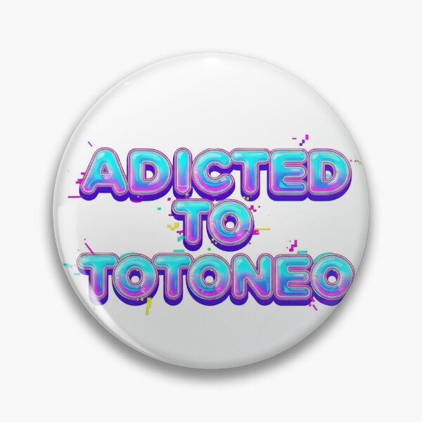 Item preview, Addicted to Totoneo - 3D Typography Chrome Y2K Vaporwave designed and sold by elglotonmusical.