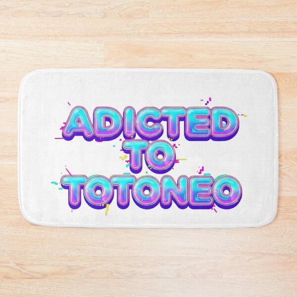 Item preview, Addicted to Totoneo - 3D Typography Chrome Y2K Vaporwave designed and sold by elglotonmusical.