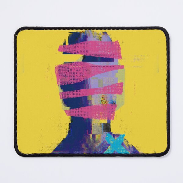 Item preview, Abstract Colorful Face Portrait in Pink and Yellow designed and sold by MikZviagin.