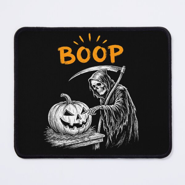 Item preview, Boop Halloween Grim Reaper Pumpkin Vintage Skeleton Shirt designed and sold by ArcaneArtistry.