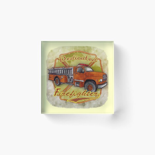 Item preview, Dedicated Firetruck Firefighter  designed and sold by artmuvz.