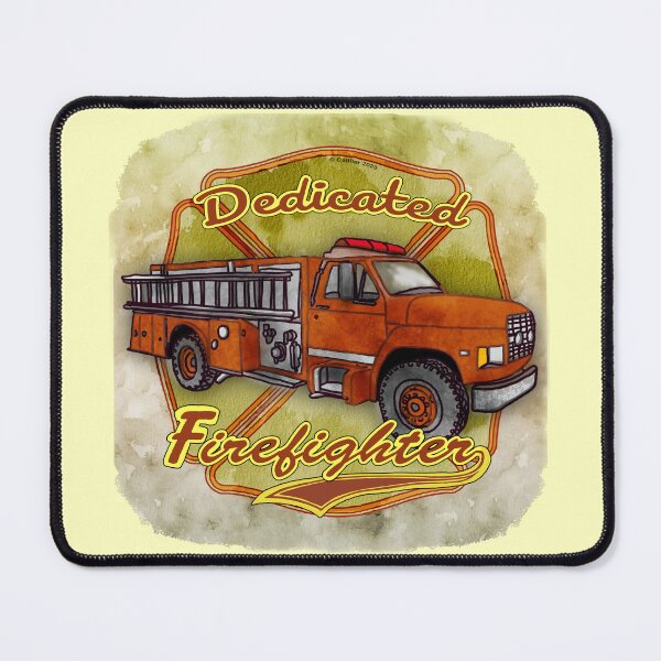 Item preview, Dedicated Firetruck Firefighter designed and sold by artmuvz.