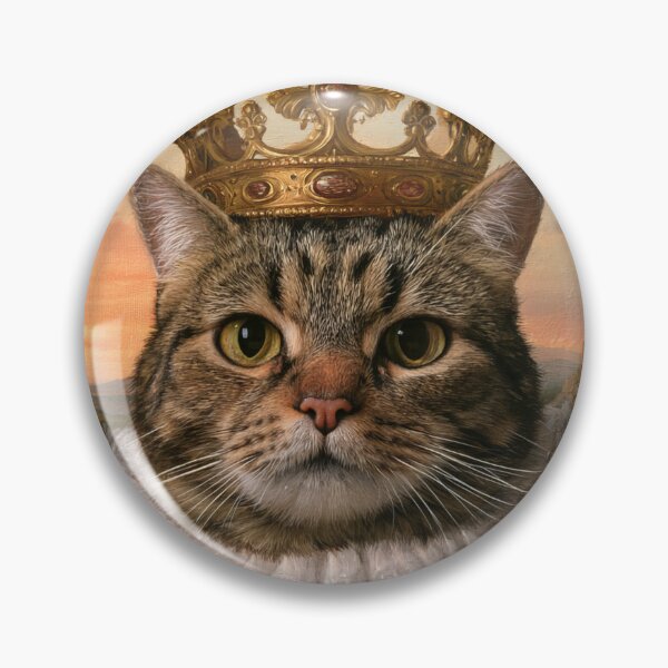 Item preview, Renaissance Royal Queen Cat Portrait Funny Art designed and sold by PharaonicArtist.
