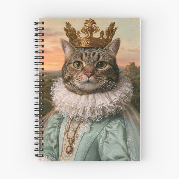 Item preview, Renaissance Royal Queen Cat Portrait Funny Art designed and sold by PharaonicArtist.