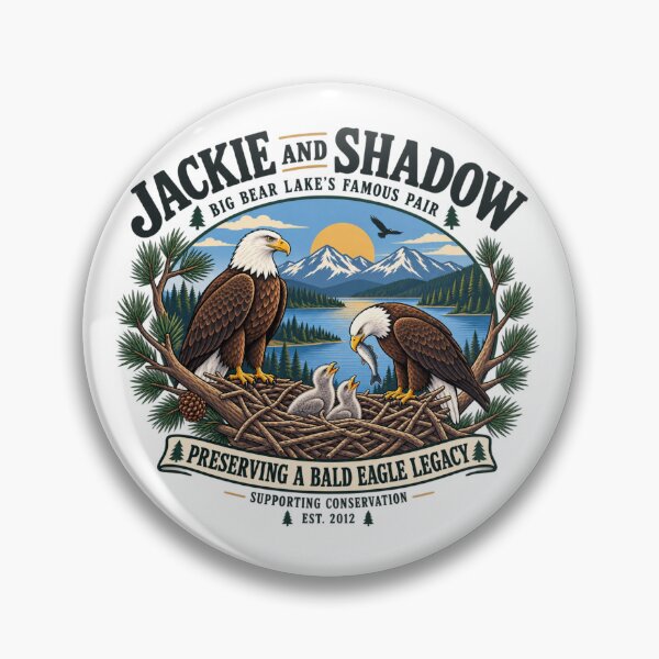 Item preview, Jackie and Shadow Big Bear Lake Bald Eagle Conservation Design designed and sold by DijaMar.