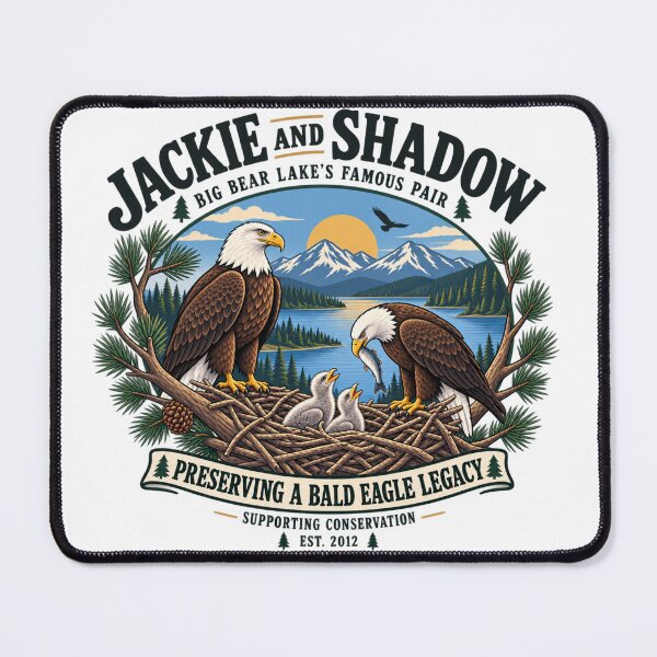 Item preview, Jackie and Shadow Big Bear Lake Bald Eagle Conservation Design designed and sold by DijaMar.