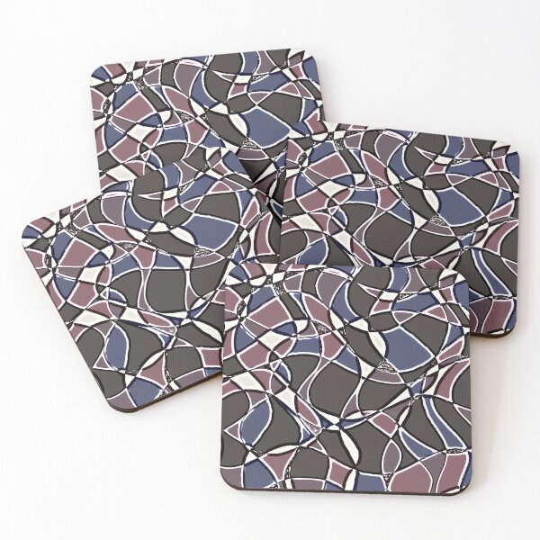 Item preview, Muted Cool Tones Tangle designed and sold by Honeybee Cameron.